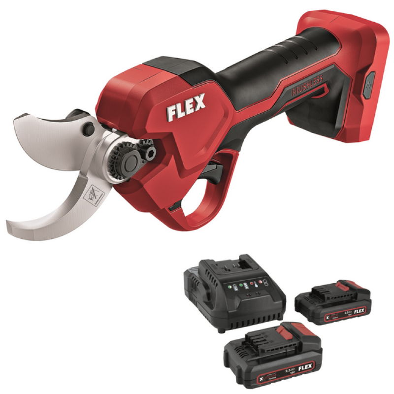 Flex 18V Akku Gartenschere SET